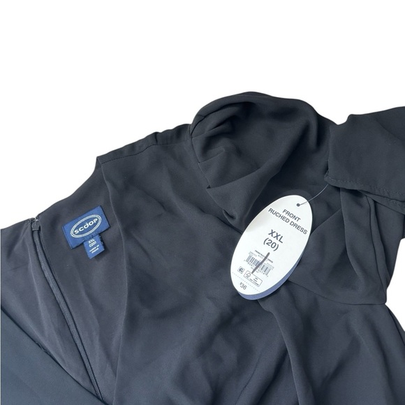 Scoop Midi Dress Womans Plus Size XXL Black Whimsigoth Career Drape - Picture 7 of 8